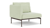 Barlow Tyrie Layout Deep Seating Single Seat - One High Arm - avec coussins Armature Forge Grey Mint 3967V Laminé Waterproof 