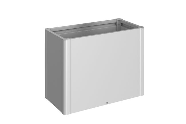 Biohort Belvedere Bac à plantes 100 (102x53cm) 77cm MAXI Argent métallique