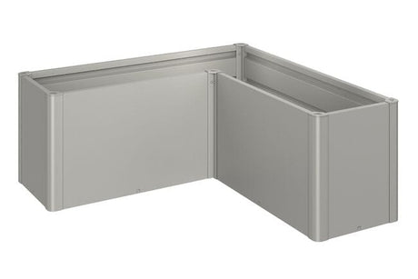 Biohort Belvedere Bac à plantes L150 (152x152cm) L-Form 61cm MIDI Gris quartz métallique