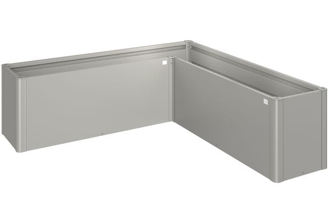 Biohort Belvedere Bac à plantes L200 (201x201cm) L-Form 61cm MIDI Gris quartz métallique