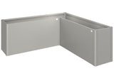 Biohort Belvedere Bac à plantes L200 (201x201cm) L-Form 77cm MAXI Gris quartz métallique