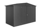 Biohort Europa Abri de jardin Taille 4A (316x156cm, H:209cm) Gris foncé métallique 