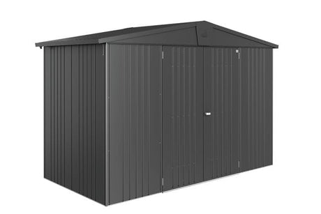 Biohort Europa Abri de jardin Taille 4A (316x156cm, H:209cm) Gris foncé métallique 