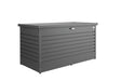 Biohort FreizeitBox Coffre de jardin 160 High (160x79cm, H:83cm) Gris foncé métallique 