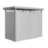 Biohort HighLine Abri de jardin H1 (275x155cm, H:222cm) Porte standard Argent métallique