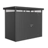 Biohort HighLine Abri de jardin H1 (275x155cm, H:222cm) Porte standard Gris foncé métallique