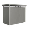 Biohort HighLine Abri de jardin H1 (275x155cm, H:222cm) Porte standard Gris quartz métallique
