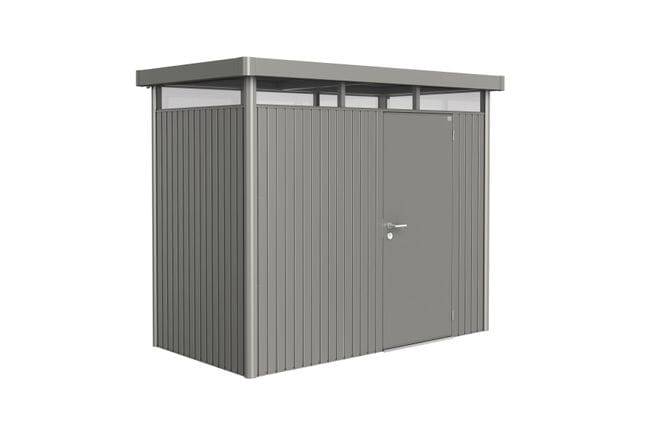 Biohort HighLine Abri de jardin H1 (275x155cm, H:222cm) Porte standard Gris quartz métallique
