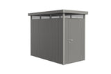 Biohort HighLine Abri de jardin H1S (155x275cm, H:222cm) Porte standard sur petit côté Gris quartz métallique