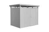 Biohort HighLine Abri de jardin H2 (275x195cm, H:222cm) Porte standard Argent métallique