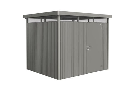 Biohort HighLine Abri de jardin H3 (275x235cm, H:222cm) Porte standard Gris quartz métallique