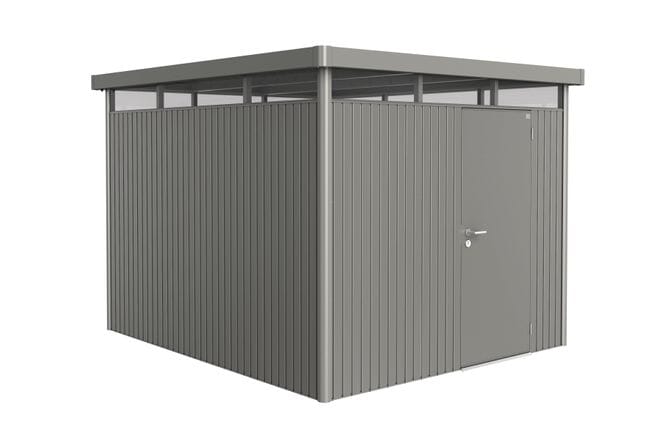 Biohort HighLine Abri de jardin H5 (275x315cm, H:222cm) Porte standard Gris quartz métallique