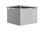 Biohort HighLine Abri de jardin H6 (315x315cm, H:222cm) Porte standard Argent métallique