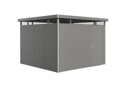 Biohort HighLine Abri de jardin H6 (315x315cm, H:222cm) Porte standard Gris quartz métallique