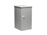 Biohort Julia Armoire de balcon L (132x87cm, H:140cm) Argent métallique 