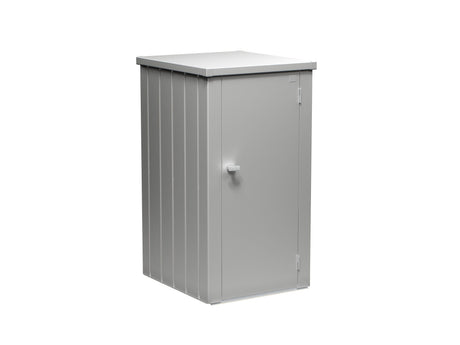 Biohort Julia Armoire de balcon L (132x87cm, H:140cm) Argent métallique 