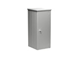 Biohort Julia Armoire de balcon L High (132x87cm, H:181cm) Argent métallique 