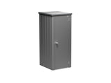 Biohort Julia Armoire de balcon L High (132x87cm, H:181cm) Gris quartz métallique 