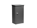 Biohort Julia Armoire de balcon M (132x57cm, H:140cm) Gris foncé métallique 