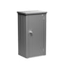 Biohort Julia Armoire de balcon M (132x57cm, H:140cm) Gris quartz métallique 