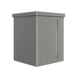 Biohort Neo Abri de jardin 1A (180x180cm, H:222cm) Porte standard Gris quartz métallique