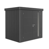 Biohort Neo Abri de jardin 1B (236x180cm, H:222cm) Double porte Gris foncé métallique
