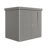 Biohort Neo Abri de jardin 1B (236x180cm, H:222cm) Double porte Gris quartz métallique