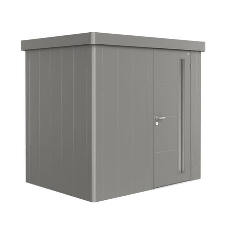 Biohort Neo Abri de jardin 1B (236x180cm, H:222cm) Porte standard Gris quartz métallique