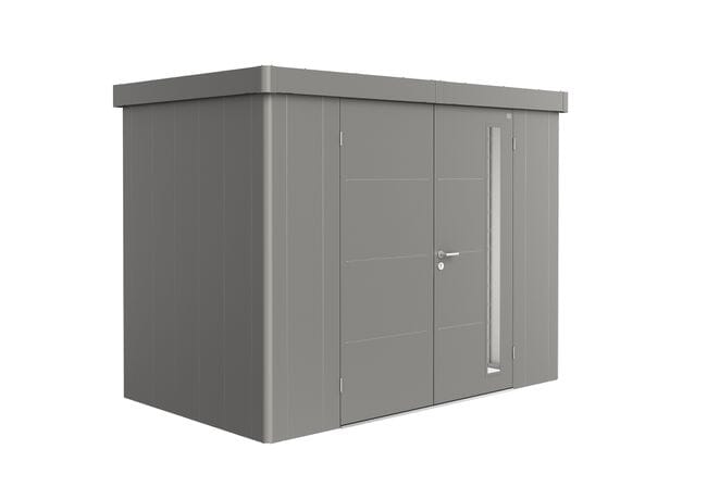 Biohort Neo Abri de jardin 1C (292x180cm, H:222cm) Double porte Gris quartz métallique