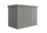 Biohort Neo Abri de jardin 1C (292x180cm, H:222cm) Porte standard Gris quartz métallique
