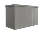 Biohort Neo Abri de jardin 1D (348x180cm, H:222cm) Porte standard Gris quartz métallique