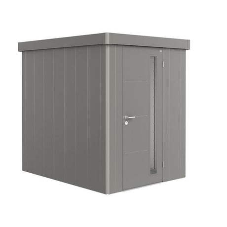 Biohort Neo Abri de jardin 2A (180x236cm, H:222cm) Porte standard Gris quartz métallique