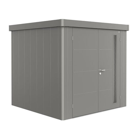 Biohort Neo Abri de jardin 2B (236x236cm, H:222cm) Double porte Gris quartz métallique