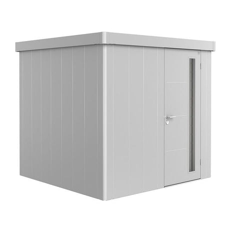Biohort Neo Abri de jardin 2B (236x236cm, H:222cm) Porte standard Argent métallique