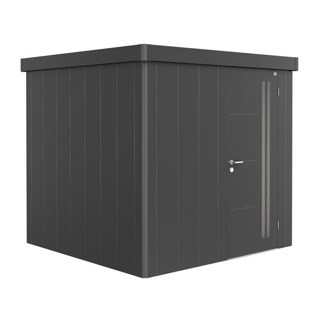 Biohort Neo Abri de jardin 2B (236x236cm, H:222cm) Porte standard Gris foncé métallique