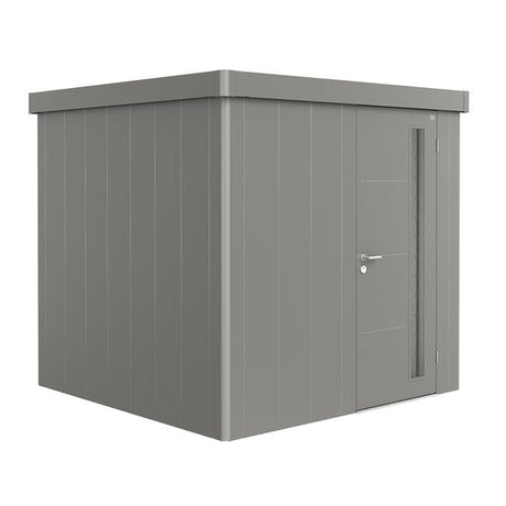 Biohort Neo Abri de jardin 2B (236x236cm, H:222cm) Porte standard Gris quartz métallique