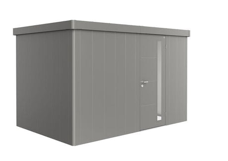 Biohort Neo Abri de jardin 2D (348x236cm, H:222cm) Porte standard Gris quartz métallique