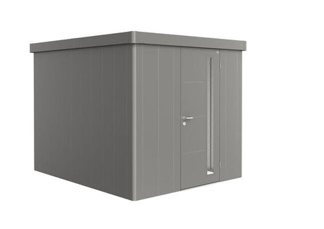 Biohort Neo Abri de jardin 3B (236x292cm, H:222cm) Porte standard Gris quartz métallique