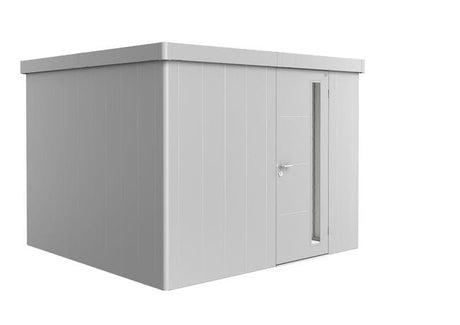 Biohort Neo Abri de jardin 3C (292x292cm, H:222cm) Porte standard Argent métallique