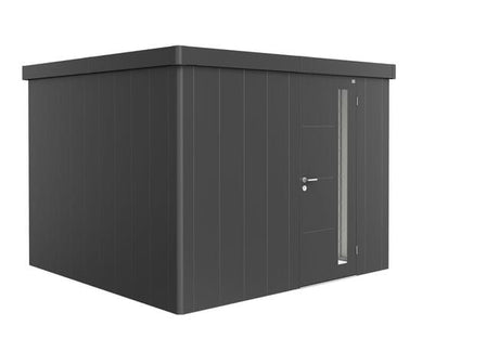 Biohort Neo Abri de jardin 3C (292x292cm, H:222cm) Porte standard Gris foncé métallique