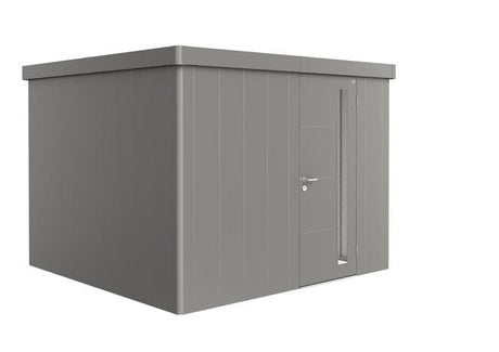 Biohort Neo Abri de jardin 3C (292x292cm, H:222cm) Porte standard Gris quartz métallique