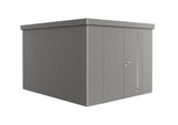 Biohort Neo Abri de jardin 4C (292x348cm, H:222cm) Double porte Gris quartz métallique