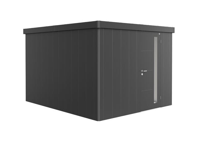 Biohort Neo Abri de jardin 4C (292x348cm, H:222cm) Porte standard Gris foncé métallique