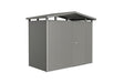 Biohort Panorama Abri de jardin P1 (273x158cm, H:227cm) Porte standard Gris quartz métallique