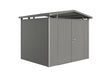 Biohort Panorama Abri de jardin P3 (273x238cm, H:227cm) Double porte Gris quartz métallique