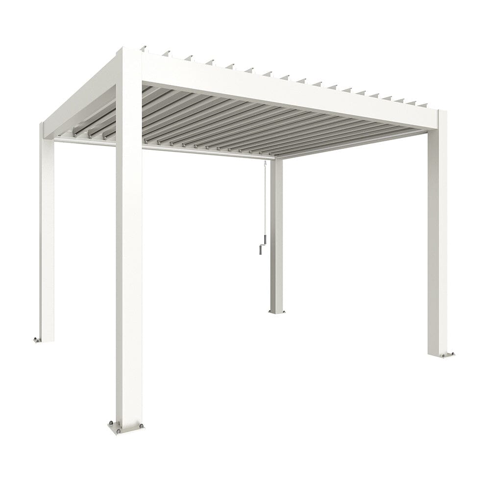 Biohort Pergola Pavillon Bioclimatique 3.5x3 (367.5x312cm H:264cm) Blanc Blanc
