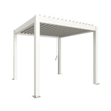 Biohort Pergola Pavillon Bioclimatique 3x3 (312x312cm H:264cm) Blanc Blanc