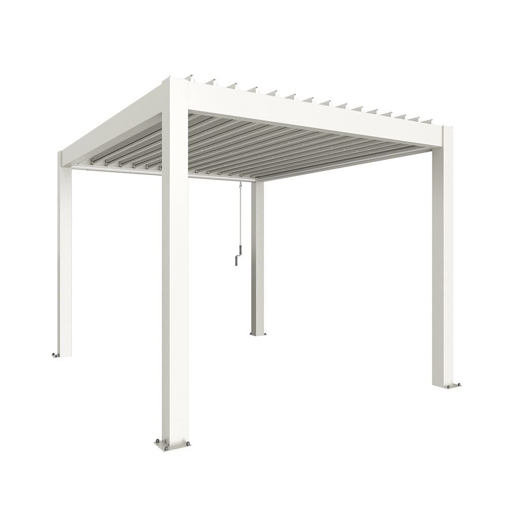 Biohort Pergola Pavillon Bioclimatique 3x3.5 (312x367.5cm H:264cm) Blanc Blanc