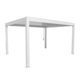 Biohort Pergola Pavillon Bioclimatique 4.5x3.5 (460x367.5cm H:264cm) Blanc Blanc