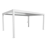 Biohort Pergola Pavillon Bioclimatique 5.5x3.5 (552.5x367.5cm H:264cm) Blanc Argent métallique